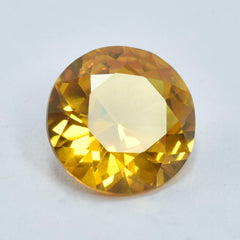 Natural Sapphire Yellow Ceylon Round Cut 6.00 Carat Certified Loose Gemstone Best Gift For Friends