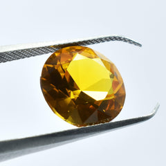 Natural Sapphire Yellow Ceylon Round Cut 6.00 Carat Certified Loose Gemstone Best Gift For Friends