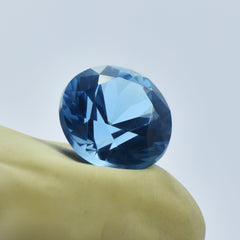 6.00 Carat Eye Clean Round Shape Gemstone Certified Natural Blue Teal Sapphire Loose Gemstone