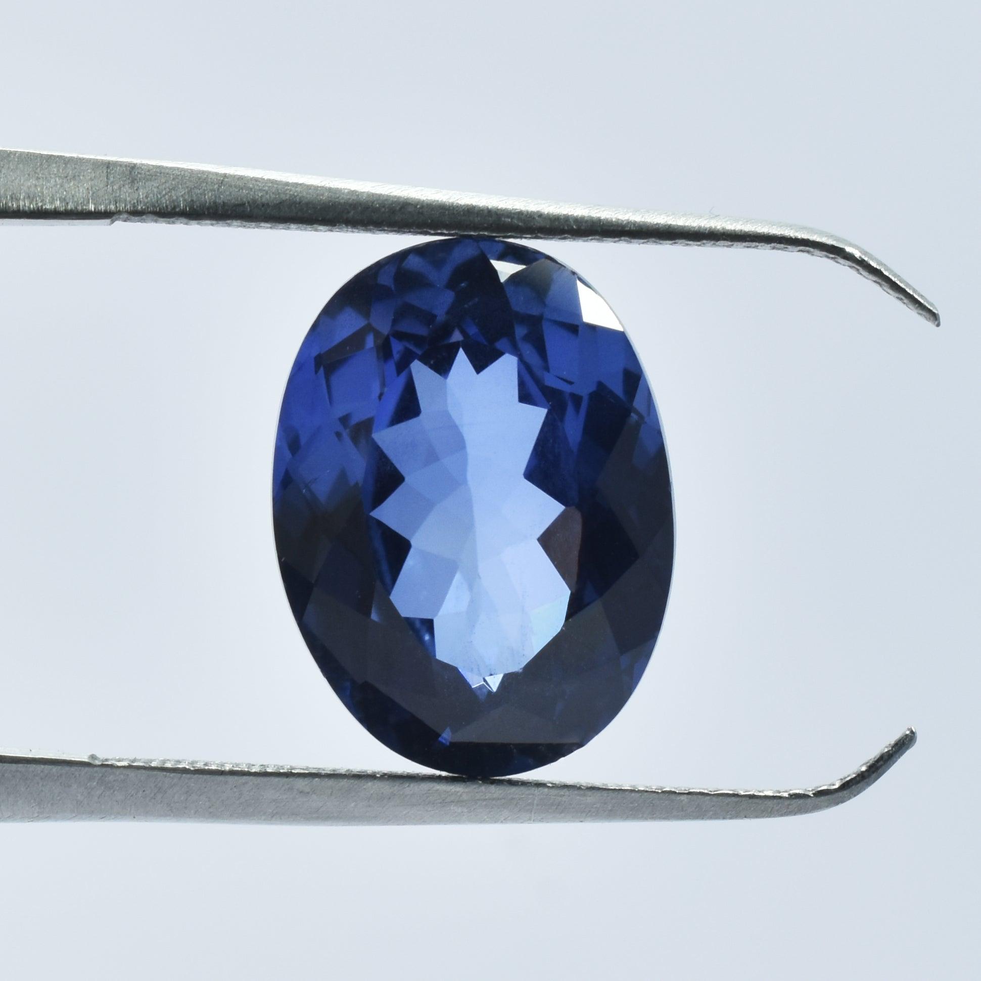 Tanzania Best Certified Blue Tanzanite Gem 7.15 Ct Oval Cut Natural Certified Loose Gemstone