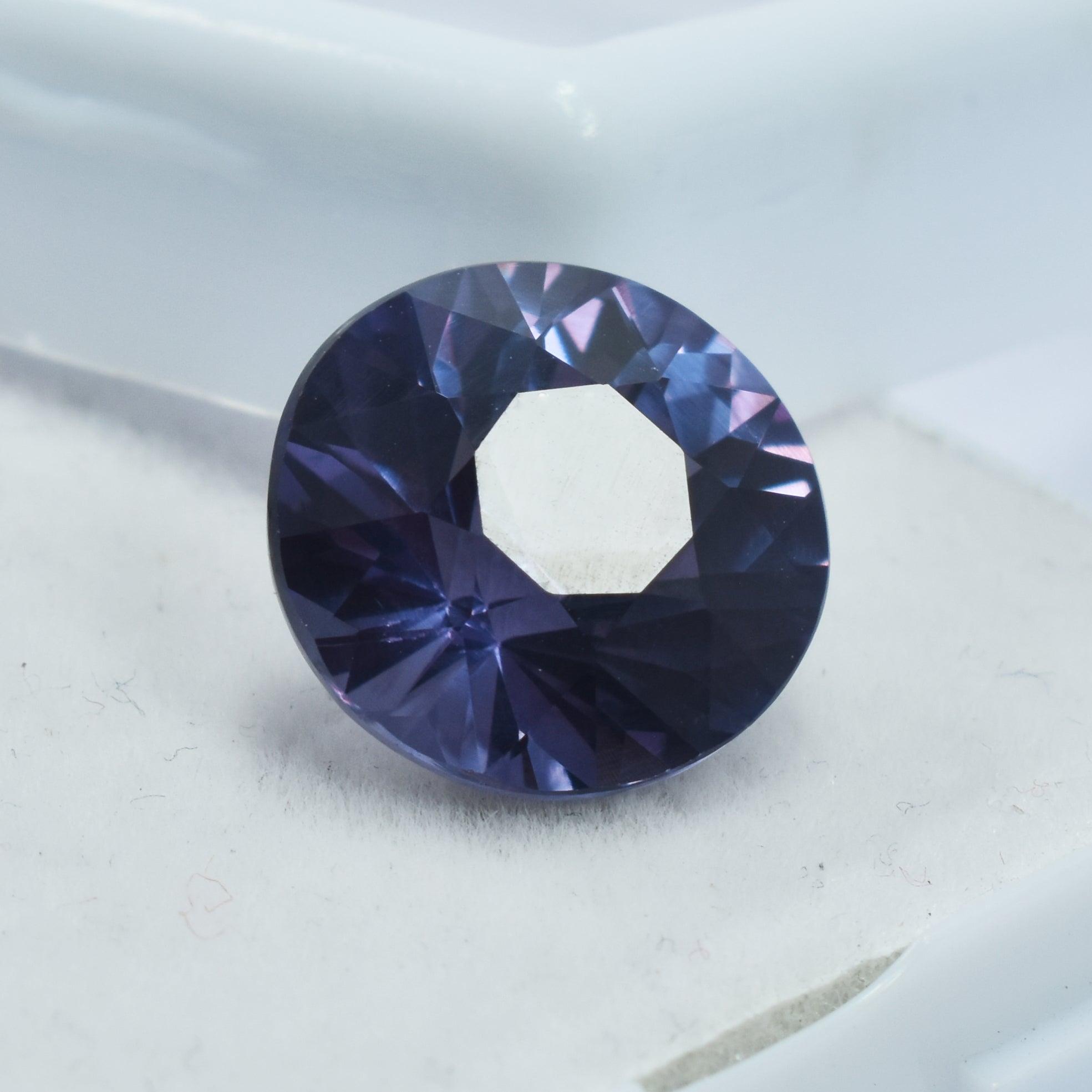 Natural Russian Alexandrite 8.55 Ct Round Cut Color Change Certified Loose Gemstone Alex Stone For Spiritual Growth