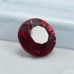 Authentic Red Ruby 10.55 Ct Natural Perfect Round Cut Certified Loose Gemstone Rubies Red From Mozambique