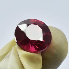 Authentic Red Ruby 10.55 Ct Natural Perfect Round Cut Certified Loose Gemstone Rubies Red From Mozambique