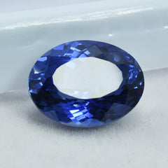 Natural Certified 8.65 Carat Dark Rare Tanzanite Blue Round Shape Natural Loose Gemstone