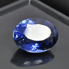 Natural Certified 8.65 Carat Dark Rare Tanzanite Blue Round Shape Natural Loose Gemstone