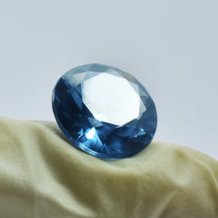 Best For Spiritual Growth Certified 6.55 Ct Natural Beautiful Blue Sapphire Round Shape Loose Gemstone