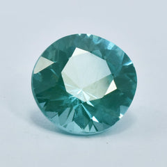 Certified Sapphire Green 8.15 Ct Round Cut Natural Flawless Ceylon Bluish Green Sapphire Loose Gemstone Loose