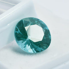 Certified Sapphire Green 8.15 Ct Round Cut Natural Flawless Ceylon Bluish Green Sapphire Loose Gemstone Loose