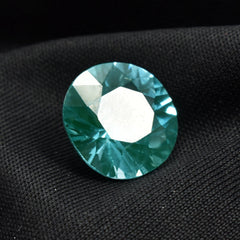 Certified Sapphire Green 8.15 Ct Round Cut Natural Flawless Ceylon Bluish Green Sapphire Loose Gemstone Loose