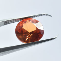 Natural Round Shape 7.75 Ct Stunning Orange Sapphire Certified Loose Gemstone Best For Ethical Sourcing