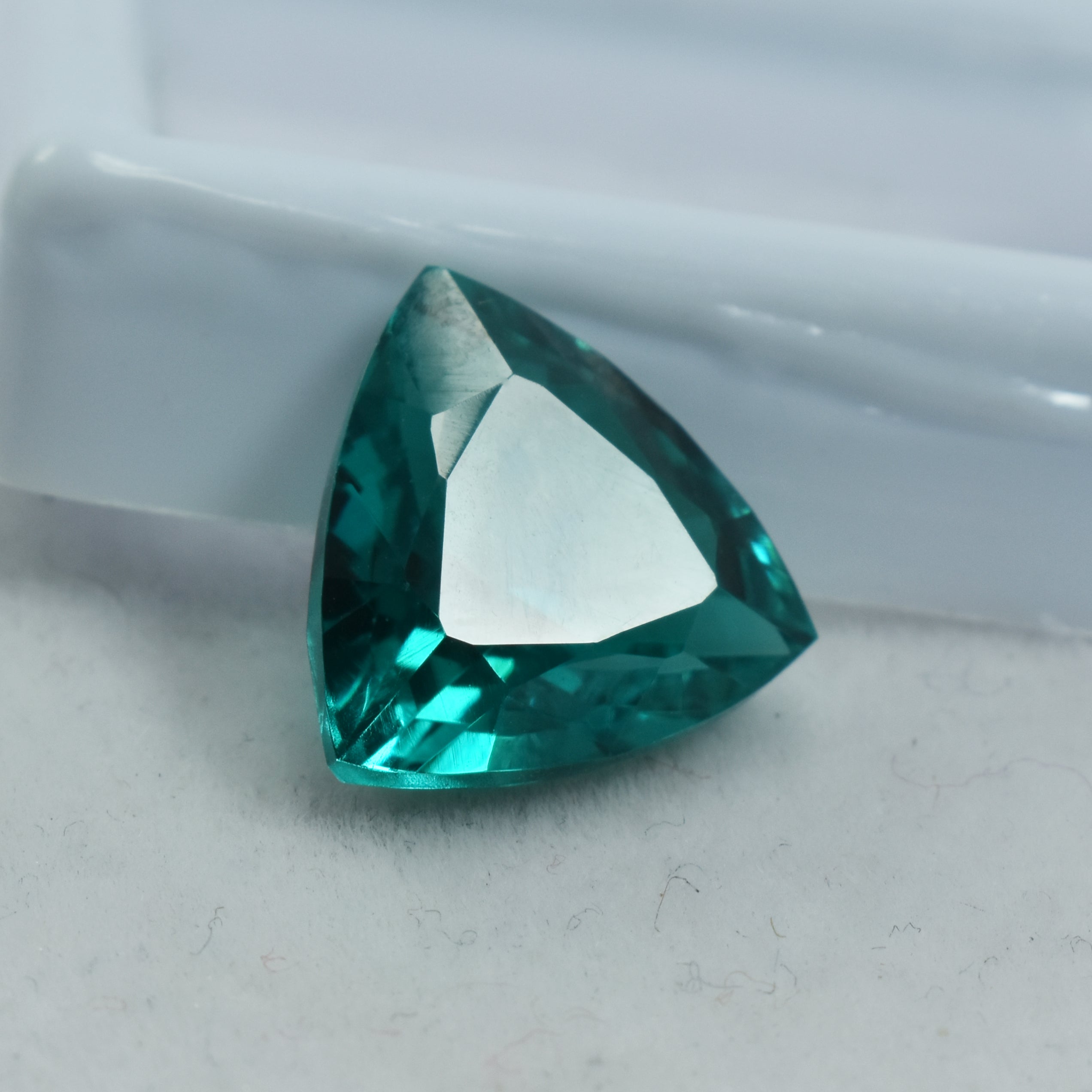 Most Attractive 10.05 Carat Garnet Green Trillion Shape Natural Certified Gemstone Loose Green Garnet Gem Garnet Fashion