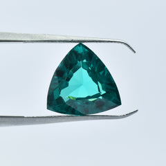 Most Attractive 10.05 Carat Garnet Green Trillion Shape Natural Certified Gemstone Loose Green Garnet Gem Garnet Fashion