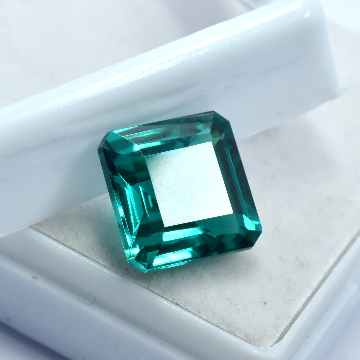 Impressive Garnet Green 10.25 Carat Square Cut Green Garnet Certified Loose Natural Gemstone Green Garnet Jewelry Making Gem