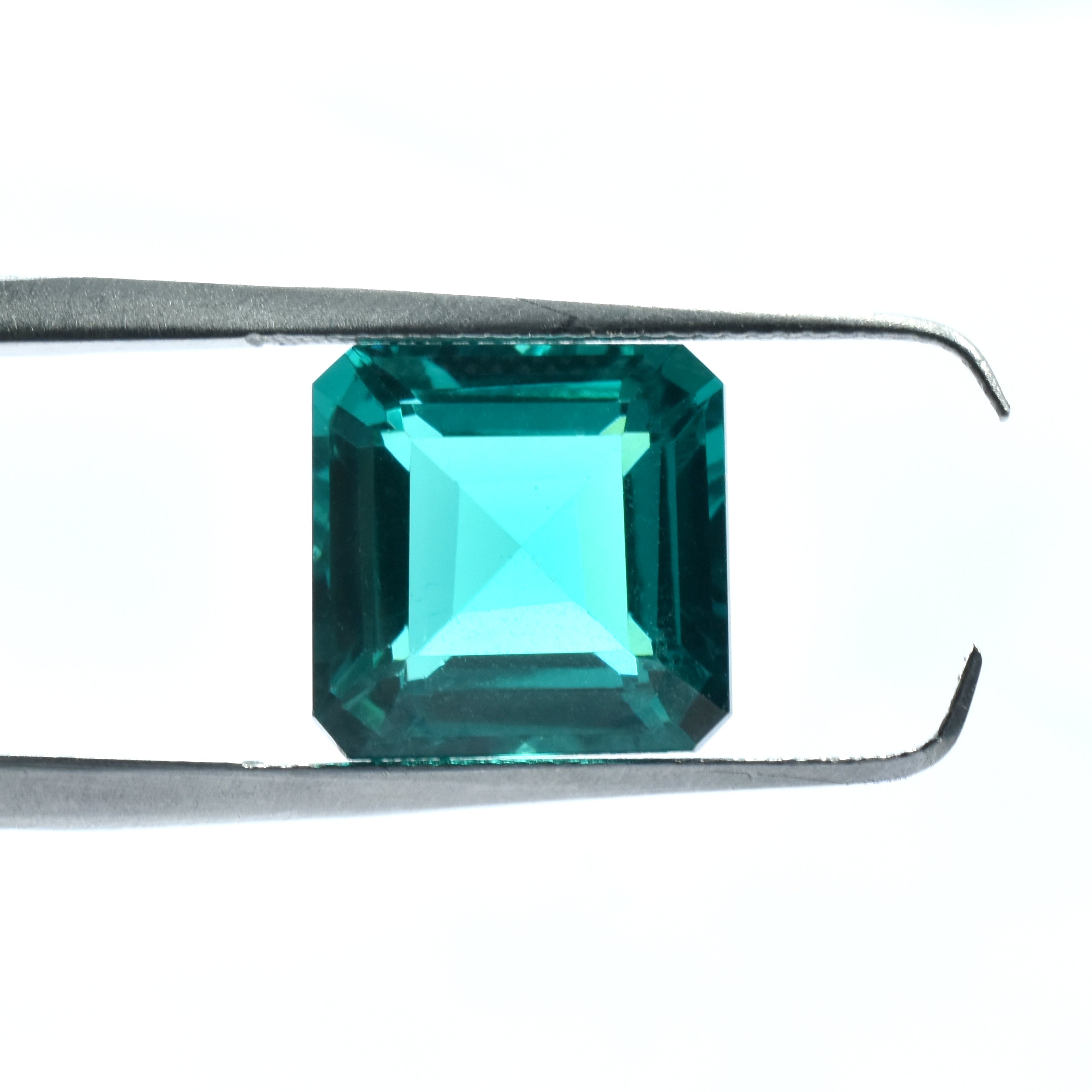 Impressive Garnet Green 10.25 Carat Square Cut Green Garnet Certified Loose Natural Gemstone Green Garnet Jewelry Making Gem