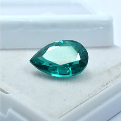 World's Best Garnet 10.45 Ct Pear Shape Certified Natural Green Garnet Loose Gemstone Brazilian Garnet Green