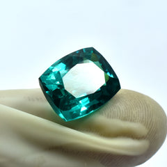 10.70 Carat Cushion Cut Natural Certified Green Garnet Loose Gemstone From Brazil Have Best Garnet For Healing and Well-being