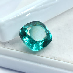 Natural 10.40 Ct Green Garnet Square Shape Certified Loose Gemstone Best For Enhanced Intuition Garnet Green Gem