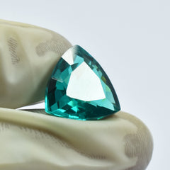 Natural Tsavorite 10.15 Carat Trillion Cut Green Garnet Certified Loose Gemstone Pendant Making Gems