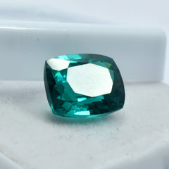 Glistening Natural Garnet Green 10.85 Carat Cushion Shape Certified Loose Natural Gemstone