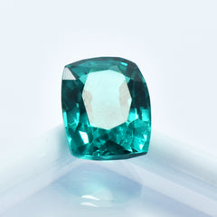 Glistening Natural Garnet Green 10.85 Carat Cushion Shape Certified Loose Natural Gemstone