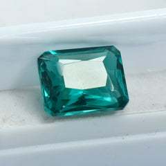 Brilliant Cut Green Garnet 9.55 Carat Emerald Shape Natural Garnet Certified Loose Gemstone Free Shipping