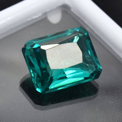 Brilliant Cut Green Garnet 9.55 Carat Emerald Shape Natural Garnet Certified Loose Gemstone Free Shipping