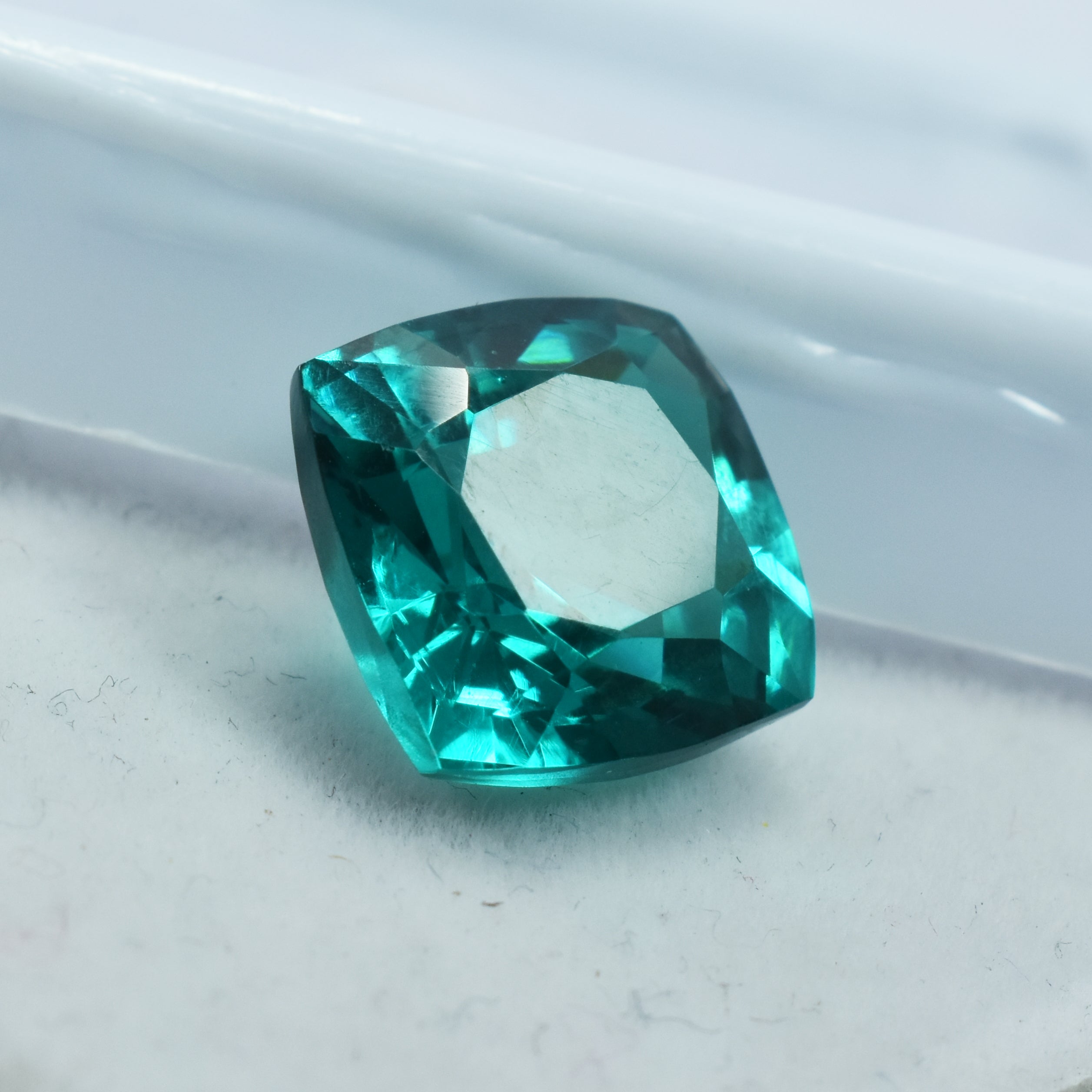 Most Attractive Green Garnet From Brazil 10.35 Carat Square Cushion Cut Natural Certified Loose Gemstone