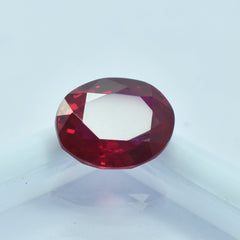 Beautiful Ruby Red 6.50 Ct Oval Cut Natural Pigeon Red Ruby Certified Loose Gemstone Detoxification By Red Ruby