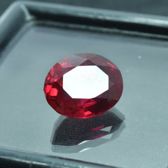 Beautiful Ruby Red 6.50 Ct Oval Cut Natural Pigeon Red Ruby Certified Loose Gemstone Detoxification By Red Ruby