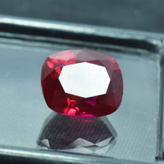 Mozambique Ruby Red Natural 9.10 Carat Cushion Cut Red Ruby Certified Loose Gemstone Pretty Rubies Red For Symbolism