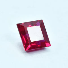 Beautiful Rubies Red 6.35 Carat Square Shape Pigeon Red Ruby Natural Certified Loose Gemstone