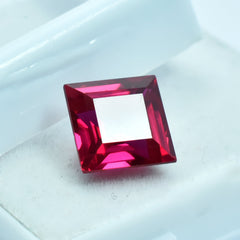 Beautiful Rubies Red 6.35 Carat Square Shape Pigeon Red Ruby Natural Certified Loose Gemstone