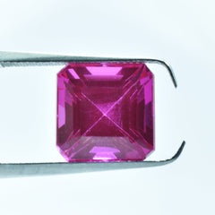 Genuine Sapphire Pink 9.70 Carat Square Shape Certified Natural Loose Gemstone Heirloom Quality Has Pink Sapphire