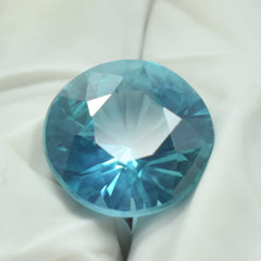 Bluish Green 7.60 Carat Certified Montana Sapphire Round Cut Natural Loose Gemstone Sapphire Gem Best For Communication and Expression & Protection