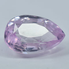 Perfect Natural Pink Sapphire 10.80 Carat Pear Cut Certified Loose Gemstone Sapphire Jewelry