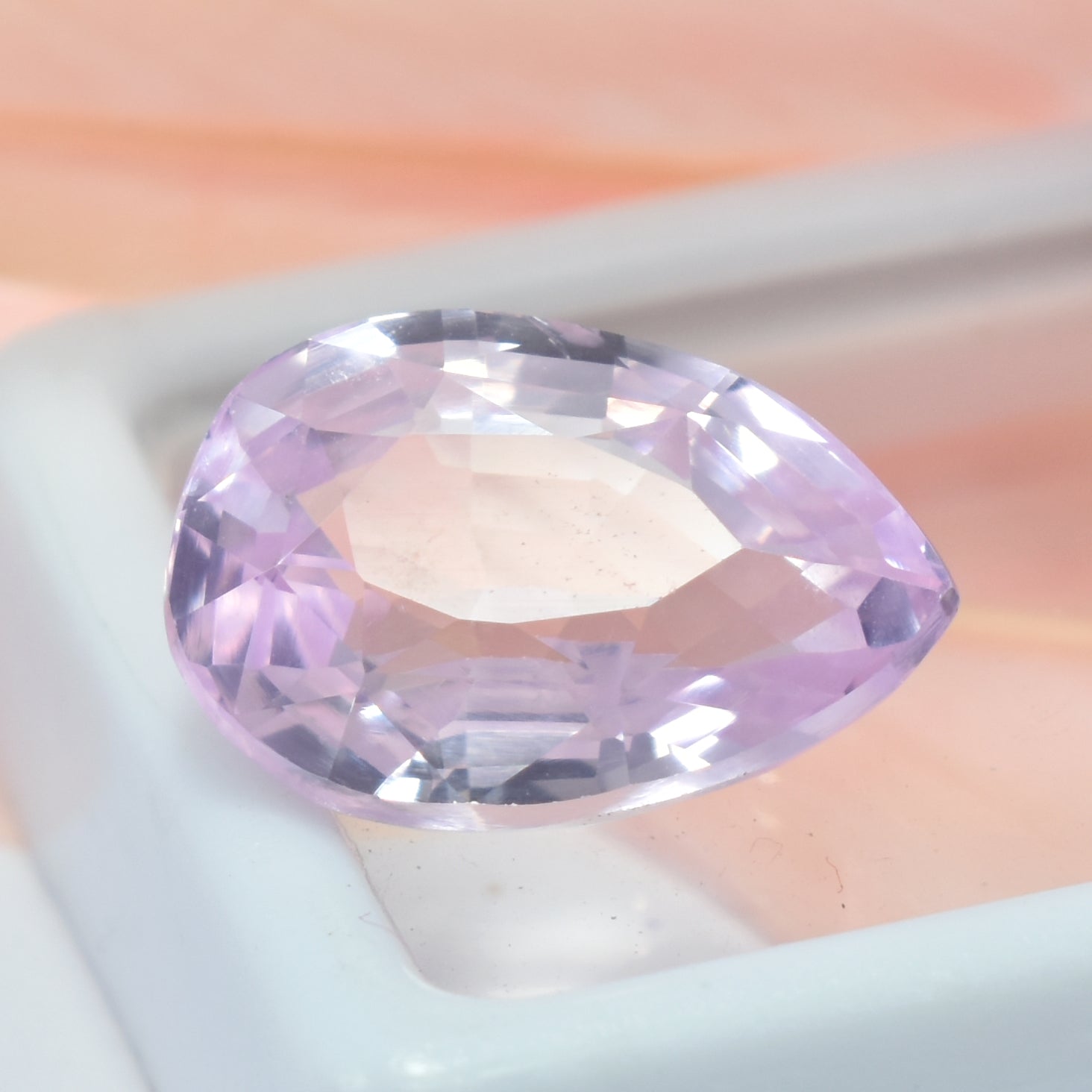 Perfect Natural Pink Sapphire 10.80 Carat Pear Cut Certified Loose Gemstone Sapphire Jewelry