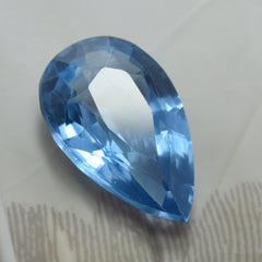 Impressive Sapphire Gemstone 7.15 Carat Pear Cut Natural Sapphire Blue Certified Loose Gemstone