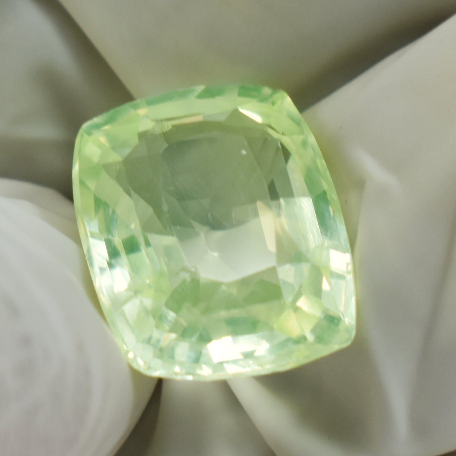 Stunning  Green Sapphire From Sri-Lanka 7.20 Carat Natural Cushion Cut Certified Bluish Green Sapphire Loose Gemstone