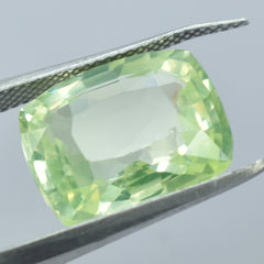 Stunning  Green Sapphire From Sri-Lanka 7.20 Carat Natural Cushion Cut Certified Bluish Green Sapphire Loose Gemstone