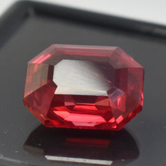 Certified Padparadscha Sapphire 11.15 Carat Natural Certified Emerald Cut Loose Gemstone Rings Making Gem