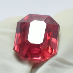 Certified Padparadscha Sapphire 11.15 Carat Natural Certified Emerald Cut Loose Gemstone Rings Making Gem