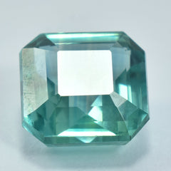 Bluish Green Color Natural Square Cut 10.20 Carat Certified Montana Sapphire Loose Gemstone