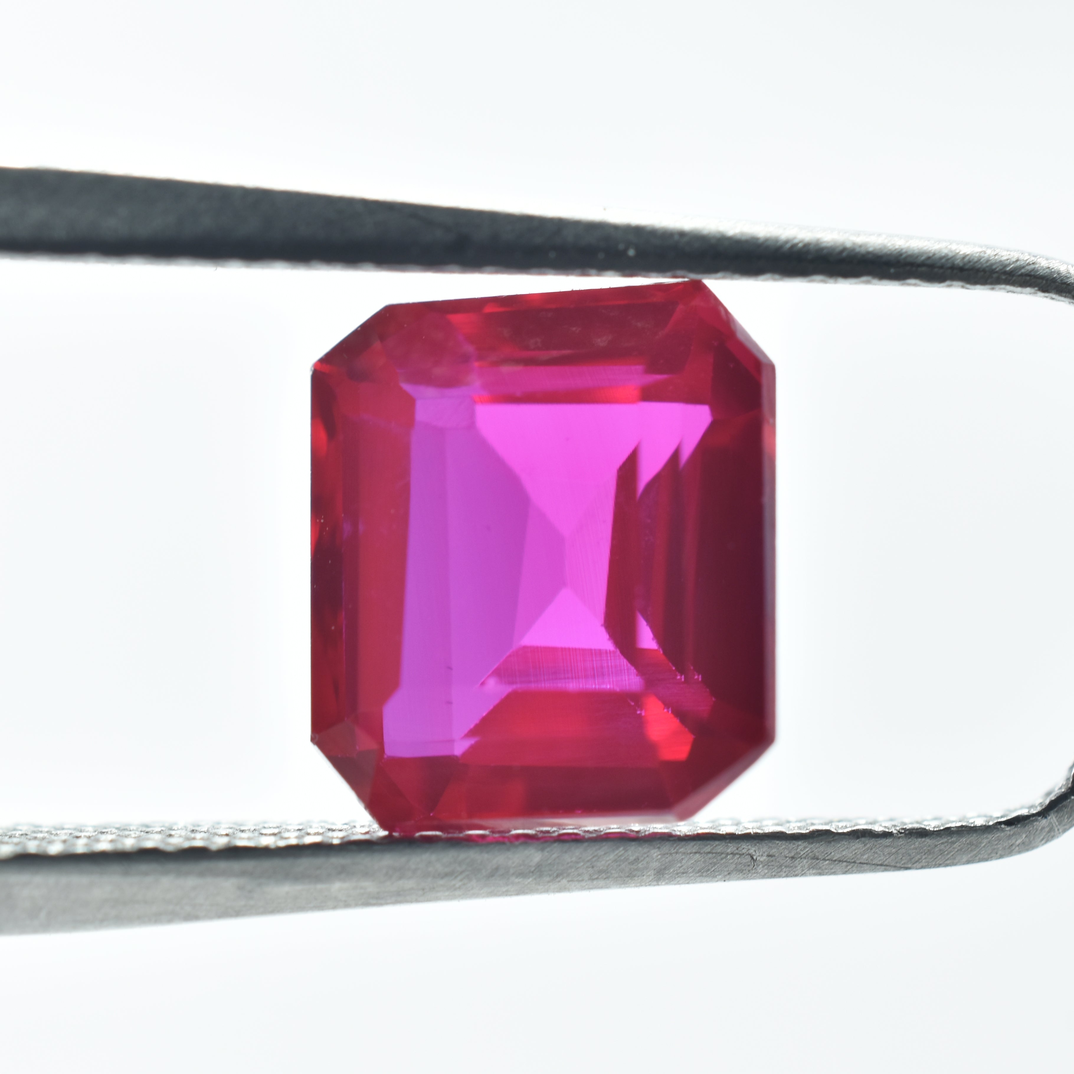 Red Ruby Form Burma Beautiful Gem 3.10 Carat Certified Emerald Cut Natural Loose Gemstone Ring Size Gemstone