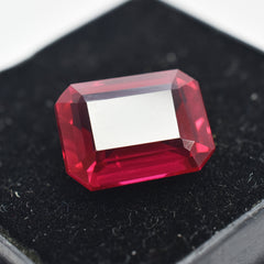 Beautiful Rubies 5.10 Carat Rare Red Ruby Emerald Cut Certified Natural Loose Gemstone Red Ruby Best For Physical Healing