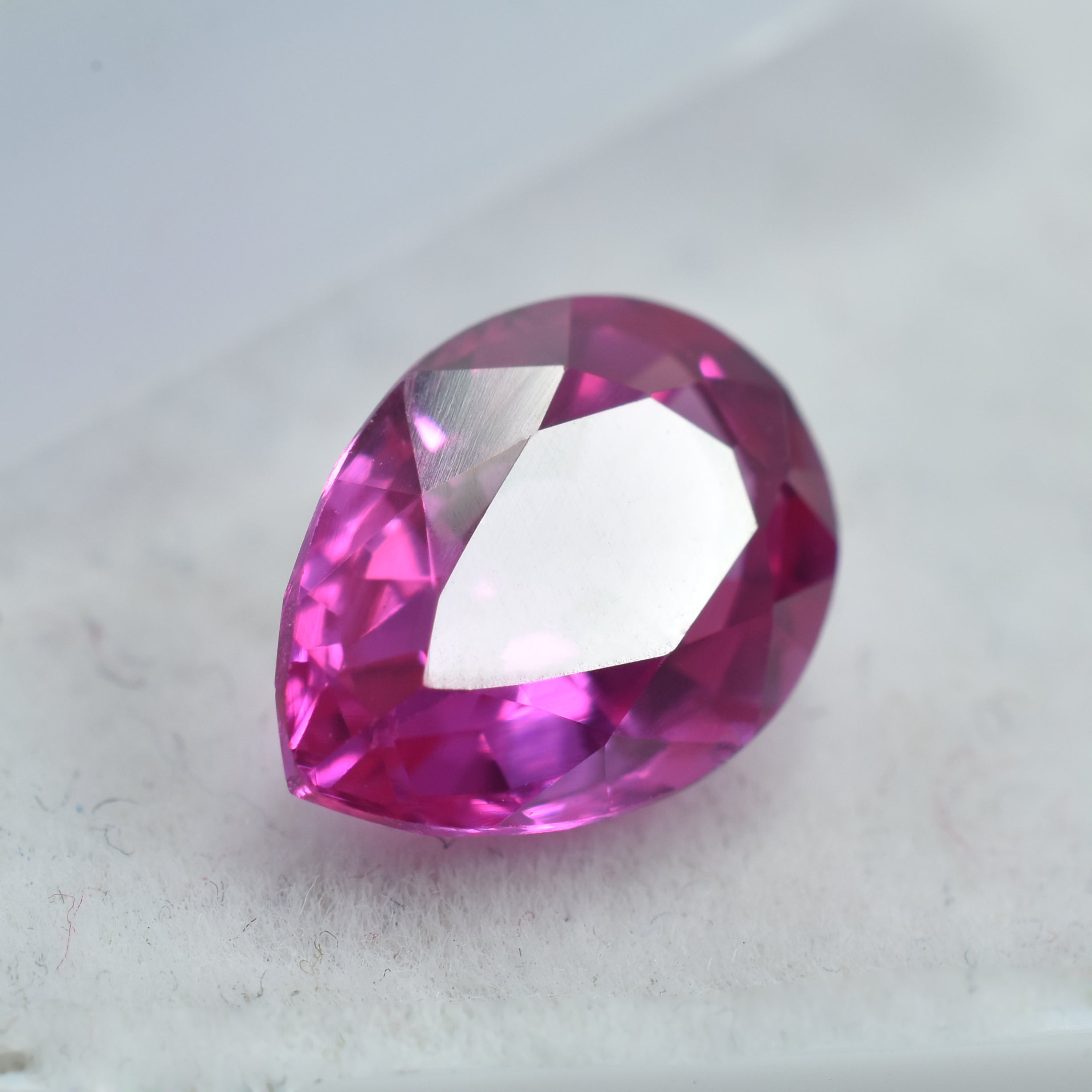 Excellent Pink Sapphire Certified 3.55 Ct Pear Cut Natural Sapphire Pink Loose Certified Gemstone