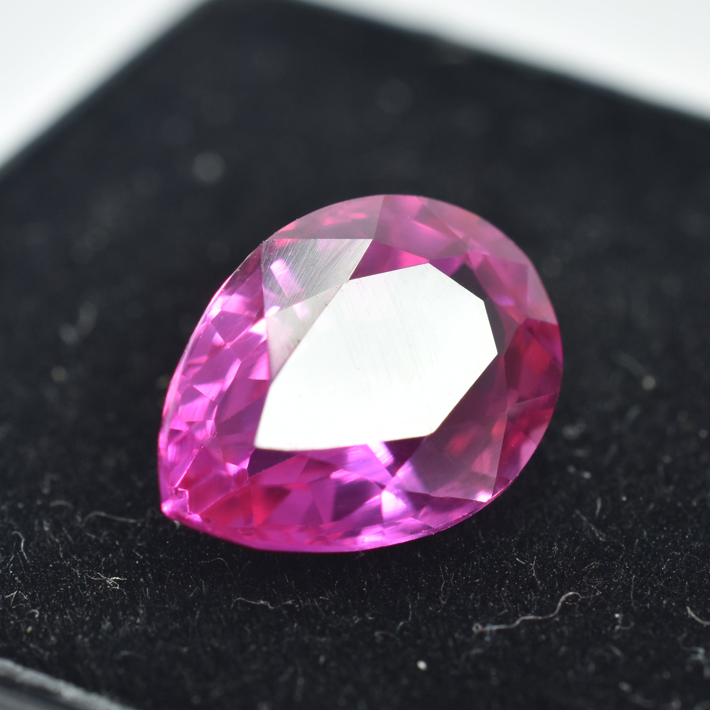 Excellent Pink Sapphire Certified 3.55 Ct Pear Cut Natural Sapphire Pink Loose Certified Gemstone