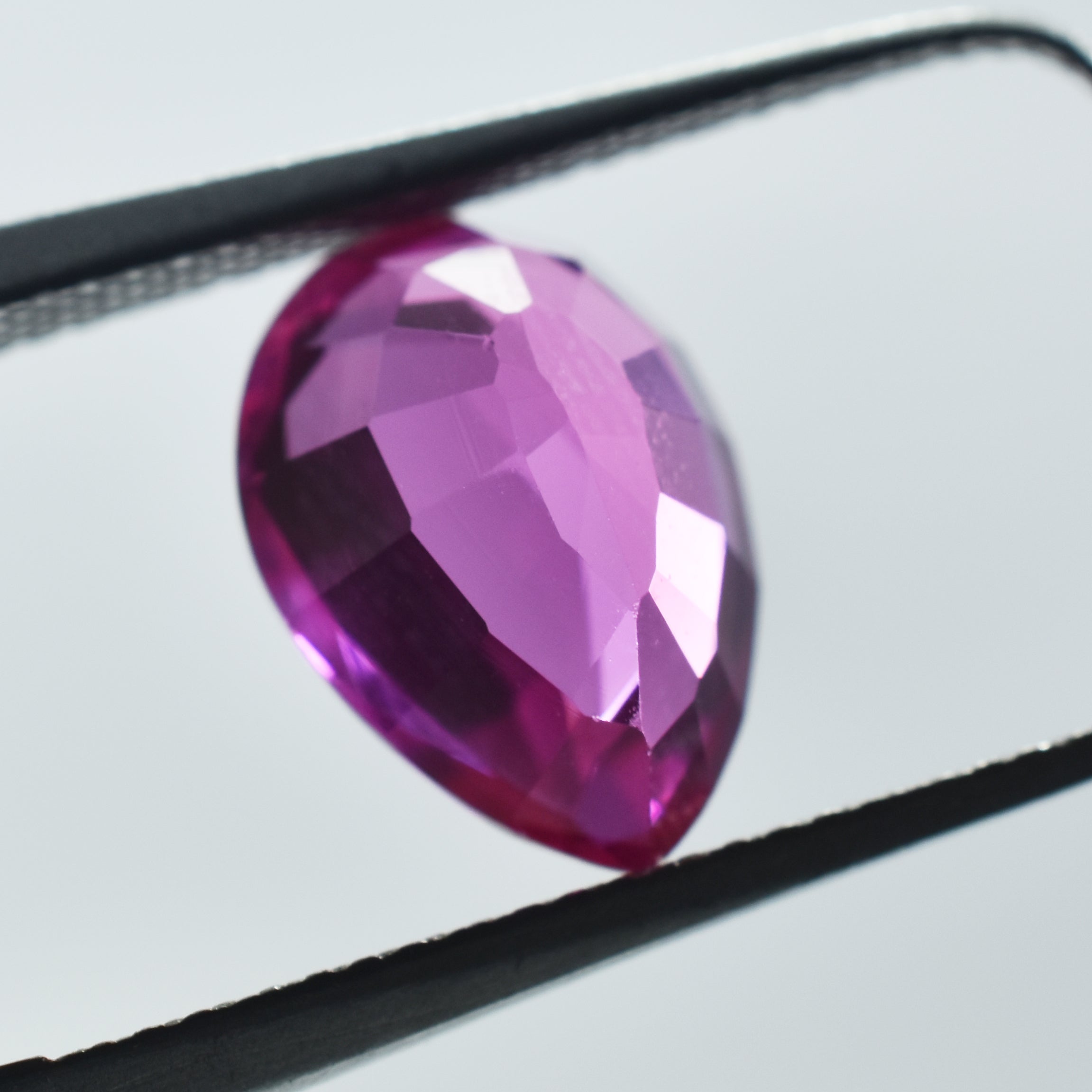 Excellent Pink Sapphire Certified 3.55 Ct Pear Cut Natural Sapphire Pink Loose Certified Gemstone