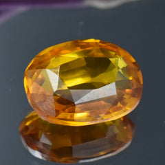 Orange Color Best Gem Certified Oval Cut 10.25 Carat Natural Orange Sapphire Loose Gemstone