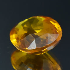 Orange Color Best Gem Certified Oval Cut 10.25 Carat Natural Orange Sapphire Loose Gemstone