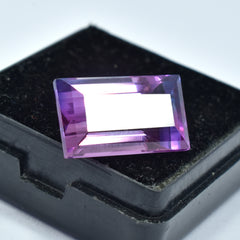 Best Offer ! Sapphire Jwelery ! Emerald Cut Sapphire 11.75 Carat Natural Bi-Color Stone Certified Loose Gemstone